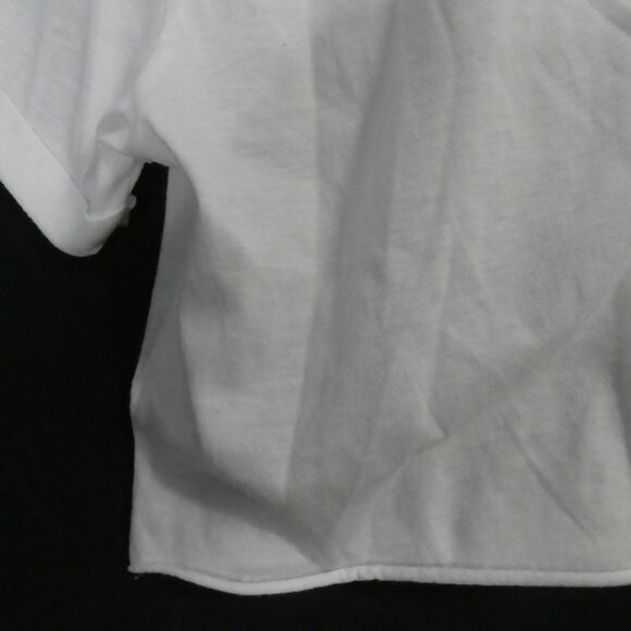 PEANUTS | large | Peanuts Graphic White Crop Top | Rolled Cuffs - Picture 13 of 15